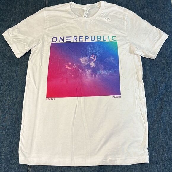One Republic Prague Unisex Short Sleeve Graphic Tee Size Large - Picture 1 of 5